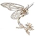 Ugears Wooden 3D Puzzles for Adults - Butterfly Puzzle Mechanical Model Kit - 3D Wood Puzzles Adult Automaton - Kinetic Sculpture Models for Adults to Build Butterfly Kit DIY Miniature Kit - 161 Pcs