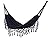 Double Sized Boho Macrame Black Hammock with Elegant Tassels and Fishtail Knitting 485Lbs Includes Tie Ropes and Black Drawstring Bag for Women