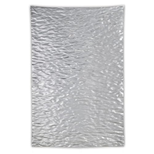 Tapisserie en polyester à effet de texture ondulée pour grand mur de salon