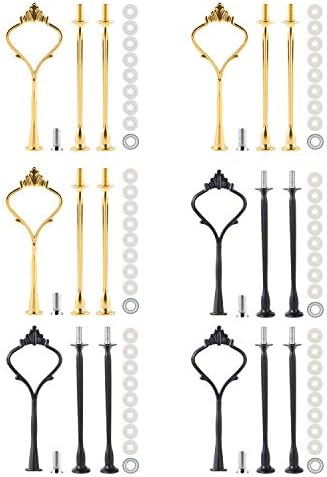 3-Tier Cake Stand Hardware - Gold Round Tiered Display For Cupcakes & Desserts