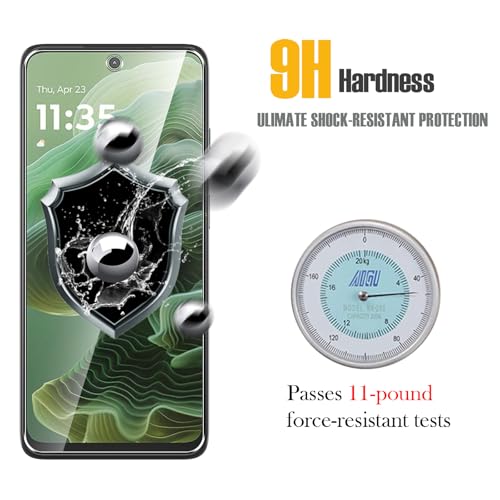 WFTE [2-Pack Screen Protector for Motorola Moto G35 5g,Anti-Scratch,High Transparency,Bubble-Free,Dust-Free Premium Screen Protector Tempered Glass For Motorola G35