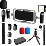 Movo IRL-PRO Wireless Vlogging & Streaming Kit for IRL Streamers – Dual Lav...