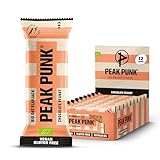 PEAK PUNK Bio Oat Flapjack Chocolate Peanut, 12 x 60 g - Veganer Hafer-Riegel mit Schoko-Erdnuss-Geschmack - glutenfrei, laktosefrei & ohne Palmöl - Made in EU