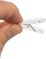 Vista 37 de JAM PAPER Wood Clip Clothespins - Small - 7/8 Inch - White - 50 Clothes Pins/Pack