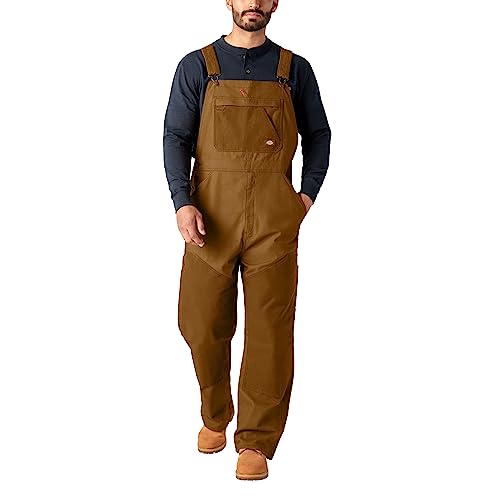 Dickies Men's Tradebuilt Wax Coated Canvas Double Front Bib, XLarge Regular