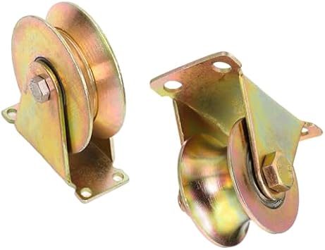 Heavy Du 2" V Groove Pulley Wheels 50mm - 440 lbs Load Capaci 4 Pack for Rope Systems Sliding Doors Fitness Equint & Lifting - Smooth Performance