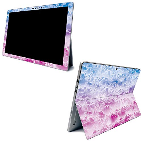 MightySkins Carbon Fiber Skin for Microsoft Surface Pro 7 - Candy Clouds | Textured Carbon Fiber Finish | Easy to Apply, Remove, and Change Styles | Made in The USA