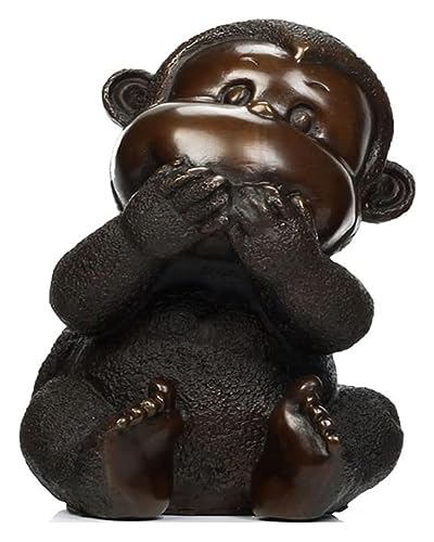 Statue singe mignon déco de table pour un salon zen et harmonieux