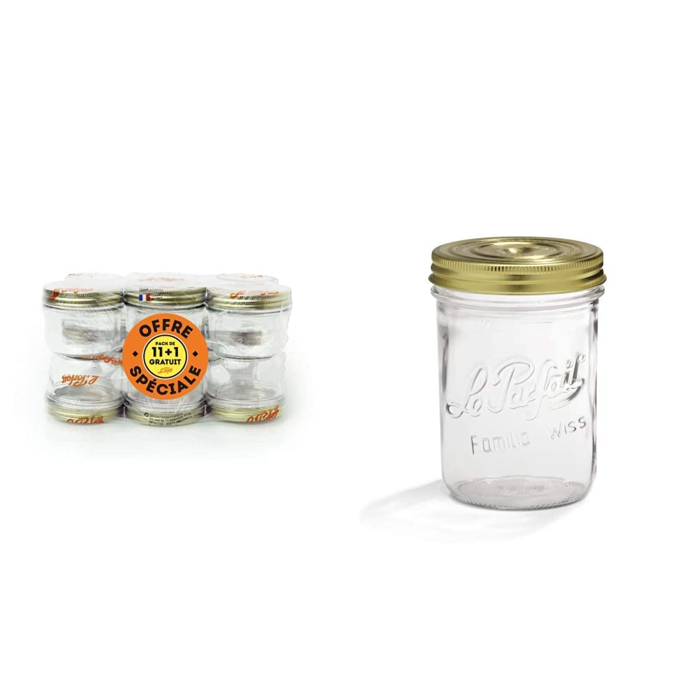 Le Parfait - Pack de 12 Terrines Familia Wiss - 350g & Pack de 6 Terrines Familia Wiss - 750g