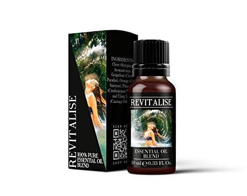 Image of Mystix London | Revitalise Essential Oil Blends 10ml | Uplifting Citrus & Spicy Aroma | Grapefruit Citrus Paradisi Clove Syzygium Aromaticum