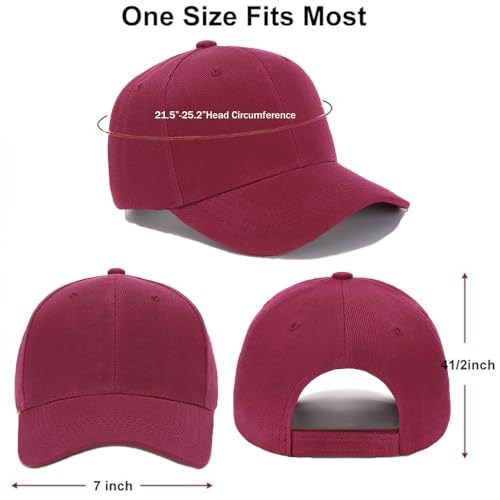 Image of ZH Plain Adjustable Baseball Cap - Lot of 12 Unisex Blank Design Caps