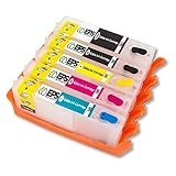 EPS XL Refillable Edible Ink Cartridges for Canon TS705a Edible Printer (PGI581/CLI580) - Empty/Without Edible Ink - for refilling/multiple-use. - Image 1