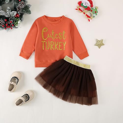 Image of FYBITBO Halloween Outfits For Toddler Girls Baby Kids Boo Sweatshirt Long Sleeve Shirt Tutu Skirt Dress Fall Clothes Sets