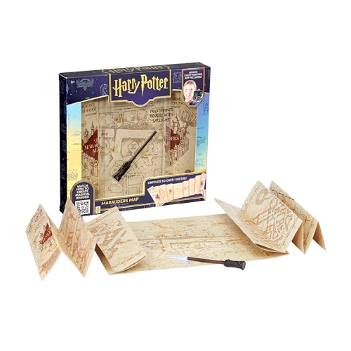 Famosa Harry Potter, jogo de mapa interativo com varinha light painting, descubra faixas para alcançar o objetivo, compatível com app para criar imagens com luz, experiência criativa, (HRR42000)