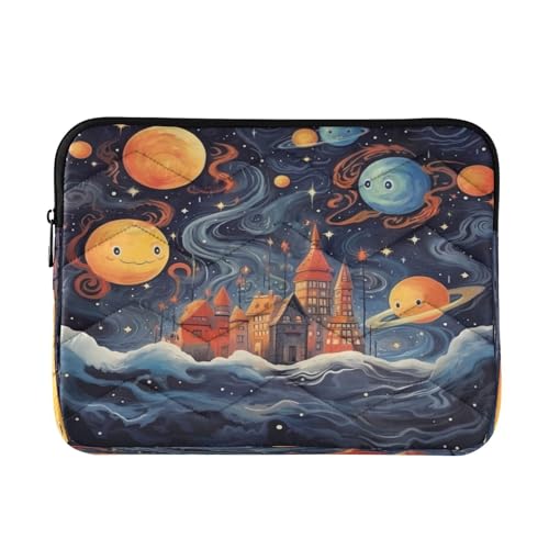 Funda cute Galaxy Planet para laptop de 13-14 pulgadas miniatura 1