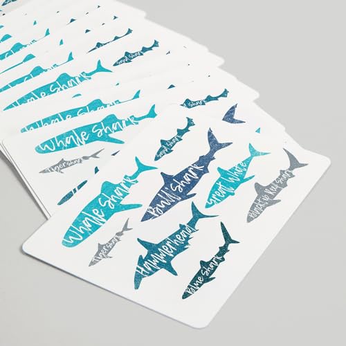 Lantern Press naipes póker tiburones 52 cartas adulto miniatura 5