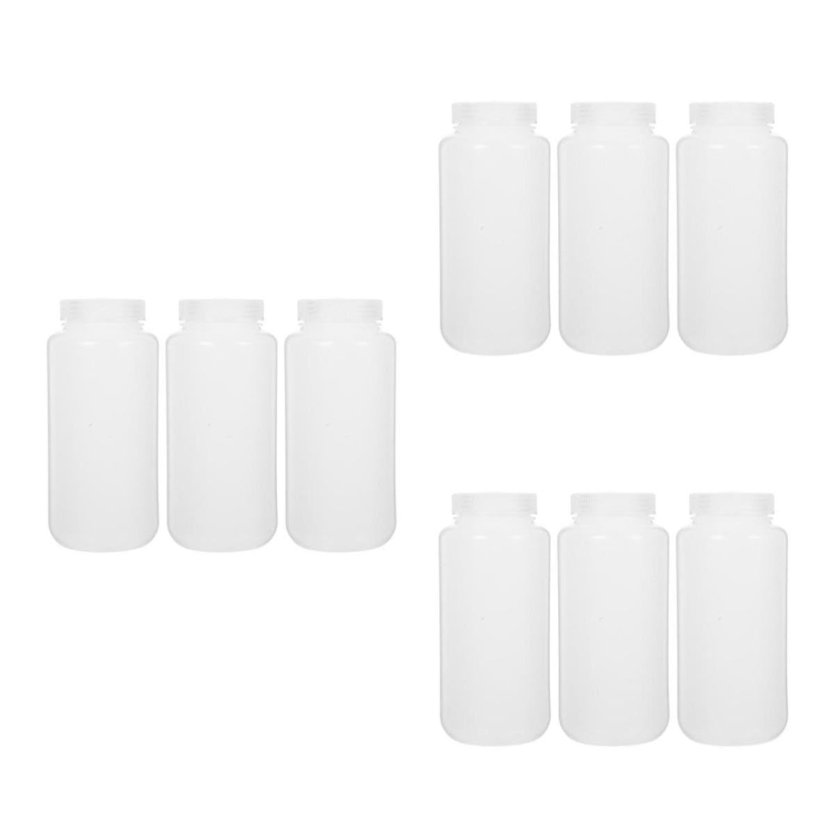 GALPADA 9 Pezzi Bottiglia Reagente Laboratorio 1000ml Bocca Larga Hdpe