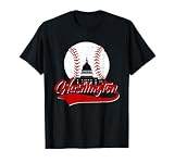 Vintage Distressed Washington Retro Baseball USA Lover T-Shirt