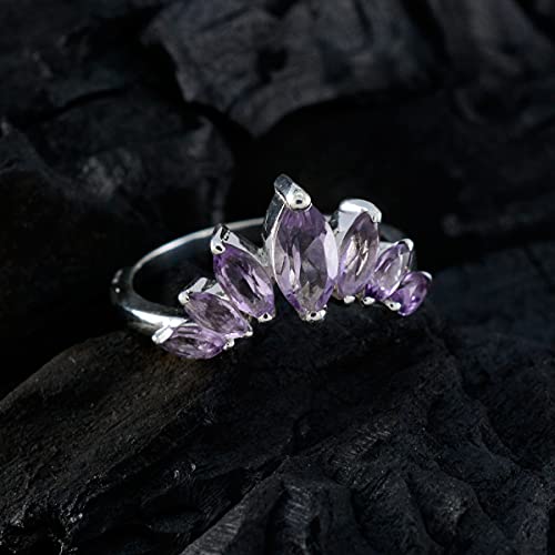 Bague améthyste originale argent 925, éclat durable et anti-ternissement - 4