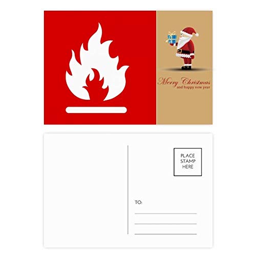 Cartes postales carrées rouges feu par lot de 20 pour correspondances