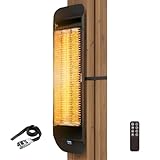 ZeboZap KDHT1500 1500W Infrared Electric Patio Heater for Gazebos, Pergolas, Decks, Garages, Backyards & Restaurants | Wall & Post Mounted Outdoor Heater