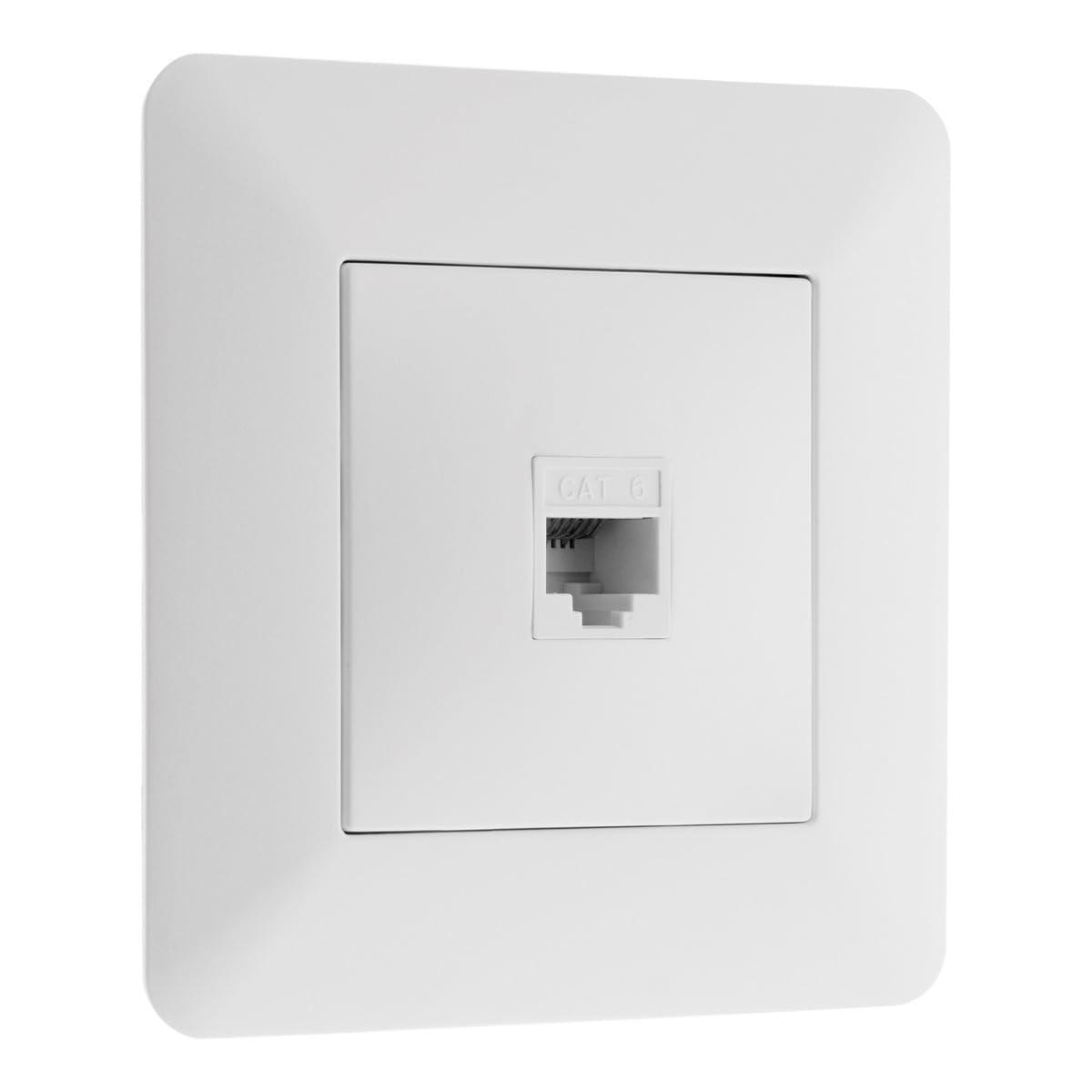 ちゃー Zenitech - RJ45 CAT6 Network Socket - Flush-Mounted Compatible