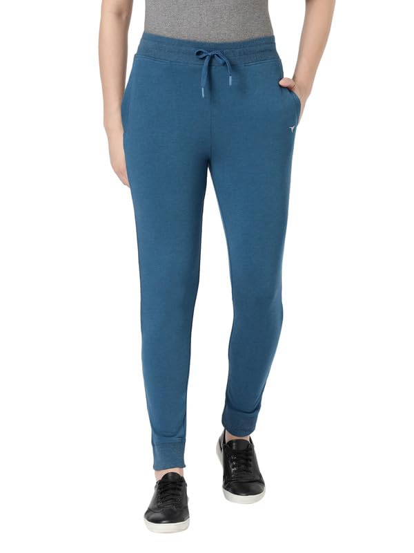 blossom Women's Stretch Cotton French Terry Joggers with Drawstring Waist Casual Wear with a Comfortable Fit_Airy Jogger-picture-32
