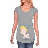 Lässige Outdoor / Indoor Kurzarm Baumwolle Rundhals Schwangere Mutterschaft Stillshirt, bequem und einfach Fütterung für jeden Anlass.