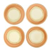 Main + Mesa Stoneware Reactive Glaze Coasters, Set of 4