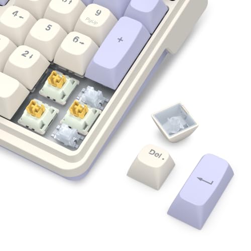 Image of Redragon K762 Wireless Gasket Mechanical Gaming Keyboard, LED Screen & Knob | Easy-Control TFT Info Display, Cushioned 5-Layer Noise Dampening for Creamy Thocky Sound, Round PBT Keycap, 104 Custom Switch