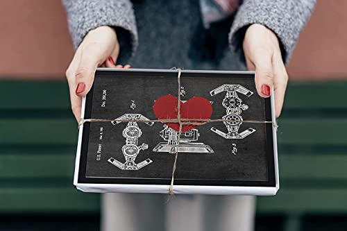 Star Vessels Wars Decor Gifts Men - Set Of 8 Framed Wall Art Prints (8X10) Bedroom Bathroom Home Decor Decorations Themed Movie Action Sci Fi Comic-Con Reinterpreted Vintage Figures #TOP3