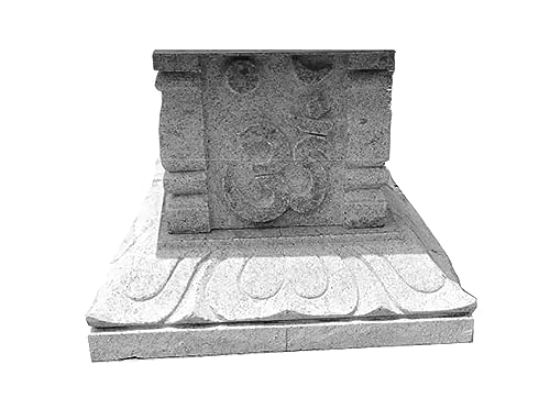 Image of SR Express Customized Stone Tulsi Pot | Tulsi Planter | Gardening Tulsi Planter | White Stone | Handmade Tulsi Pot-8 (15 inch)