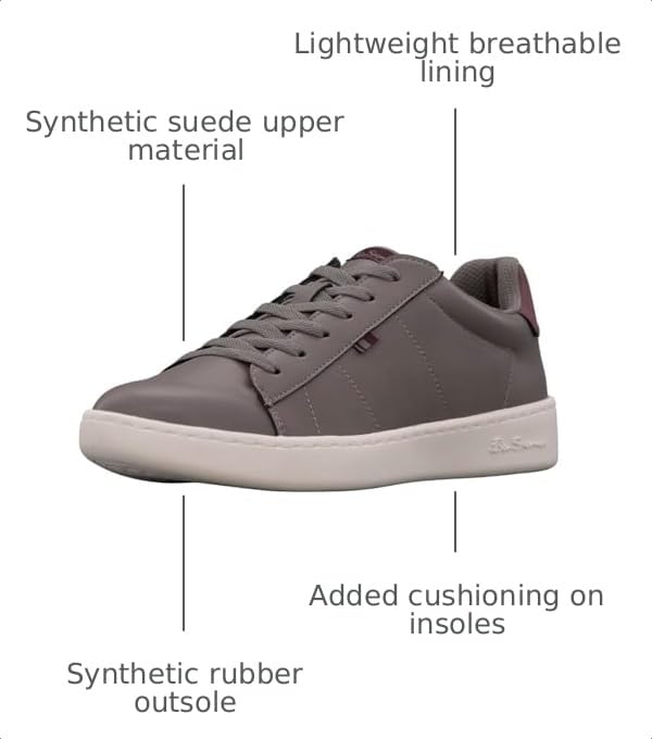 Image of Ben Sherman Mens Hampton Lace Up Sneakers Shoes Casual