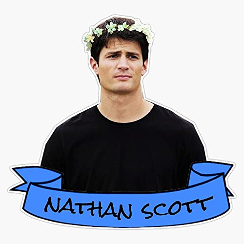 Nathan Scott Flower Crown Vinyl Waterproof Sticker Decal Car Laptop Wall Window Bumper Sticker 5'