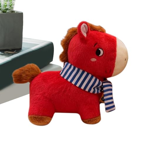 Caballo de Peluche,Decoración de la Suerte para Habitación | 2026 Muñeca De Peluche Rellena del Año De Caballo | para Amigos Familia Compañeros De Trabajo Adultos Hogar Oficina Coche Sala De Estar