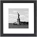 ONE WALL Tempered Glass 1PCS 8x8 Picture Frame with Mats for 5x5, 4x4 Photo, Black Wood Frame for Wall and Tabletop - Mounting Hardware Included