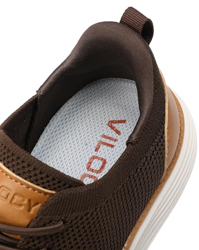 Image of VILOCY Boy's Slip On Casual Dress Sneaker Hands Free Fashion Shoes Comfortable Oxfords Mesh Tennis Breathable School Uniform Formal Church Shoes(Little Kid /Big Kid)