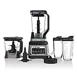 Ninja BN801C, Professional Plus Kitchen System With Auto-iQ, 72oz Pitcher, Black/Silver, 1400W (Canadian Version)