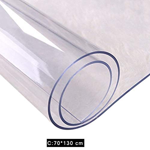 globalqi-homeland PVC Transparente Limpio Restaurante Protector De Escritorio Vidrio Suave Transparente Antideslizante Grano De Madera Cubierta De Mantel De Vinilo Rectángulo Cubierta De Mesa De Café