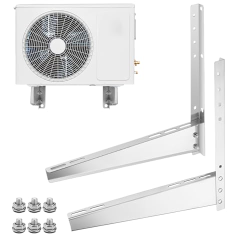 Yonuaret Klimagerät-Halterung | Fensterhalterung Für Klimaanlagen,Robuste Edelstahl-Tragkonstruktion Verstellbare Montage Für Apartment Keller...