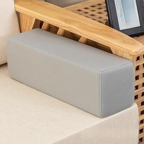 Image of Side Arm Rest Pillow Rectangular High Density Foam Armrest for Couch Bed Car Light Gray| Bed Pillow | Sleeping Pillow | Soft Cushion