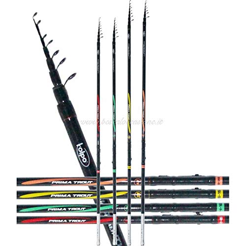  kolpo Prima Trout Canna da Pesca Trota Lago in Carbonio 2-6 gr