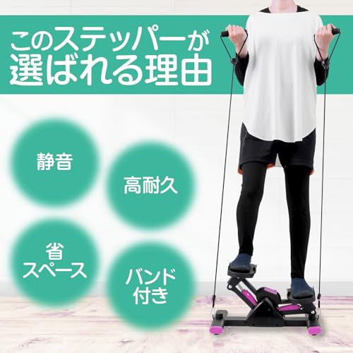 EPTIS ツイストステッパー デジタルカウンター付き エクササイズバンド付き の商品画像 1