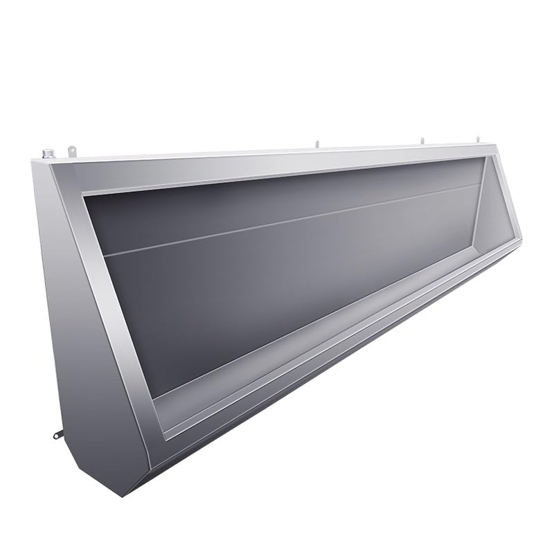 PFCDZDU Wall Mounted Men's Urinal, Stainless Steel Flushing Urinal Trough, Intelligent Sensor Splash-Proof Male Toilet for Schools/Public Places/Commercial(39.3x11.8x25.6in)