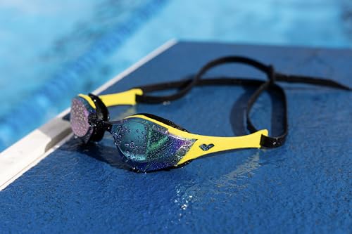 ARENA Unisex Cobra Edge Swipe Anti-Fog Racing Schwimmbrille für Männer und Frauen, verspiegelte Polycarbonatlinse – Ansicht 7