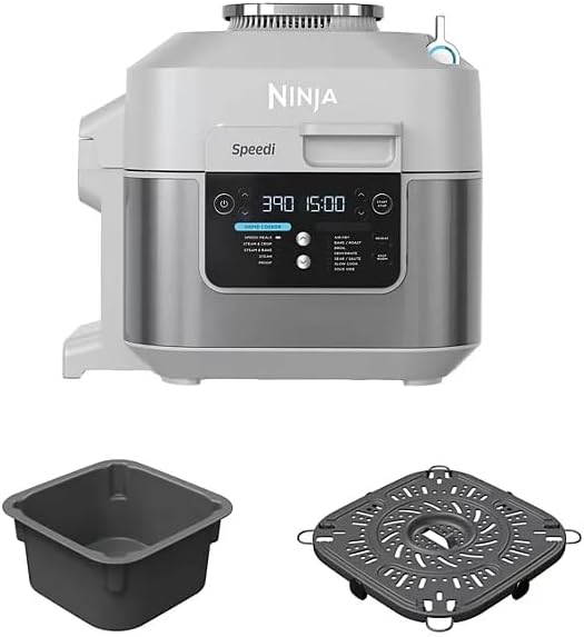Miniatura 5 de Ninja Speedi - Olla rápida y freidora de aire, capacidad de 6 cuartos de galón, funciones 14 en 1 para cocinar al vapor, hornear, asar, sofreír,