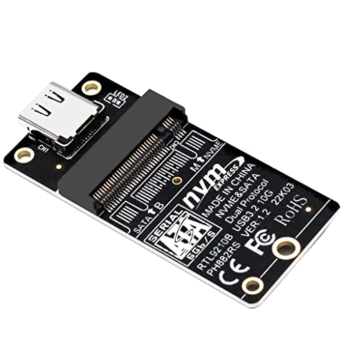 Adaptador caja para disco M.2 NVMe USB 3.1 Tipo C miniatura 5