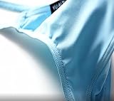 Faringoto Męskie stringi i stringi G bielizna niski stan solidne figi stringi S-XXL, Czarny, L