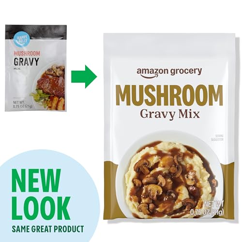 Image of Amazon Brand - Happy Belly Mushroom Gravy Mix, 0.75 ounce (Pack of 1)