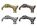 A.A.Nauticals Wood Walking Staff Cane Stick with Elephant Handle, Rubber Ferrule, Foldable, Adjustable, Custom 31-61 in, AANWS192 (WS-02, Silver/Chrome Polished, 41 in)